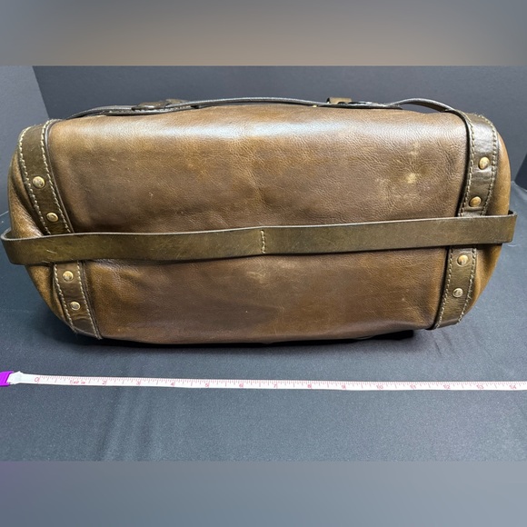 Chloe Handbag Olive Green Leather Bag Purse Kerala Equestrian Gold Hardware - Picture 3 of 13